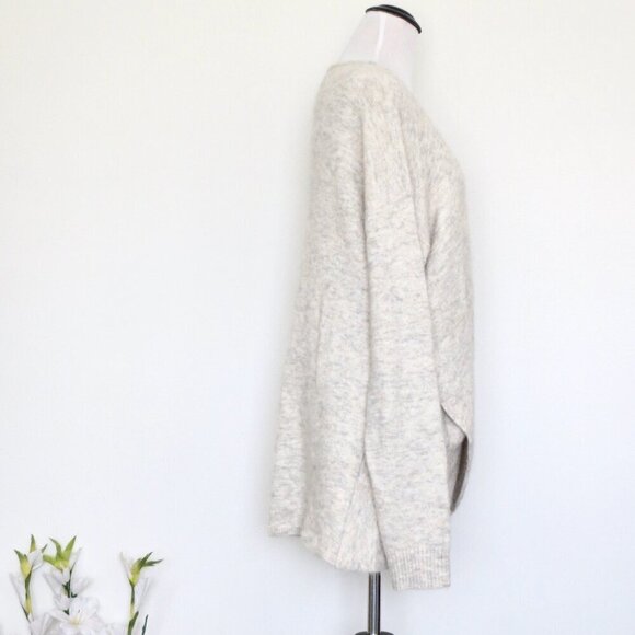 NEW! Babaton The Group Bandini Cross Over Faux Wrap Sweater Alpaca Wool Blend M - Picture 11 of 14